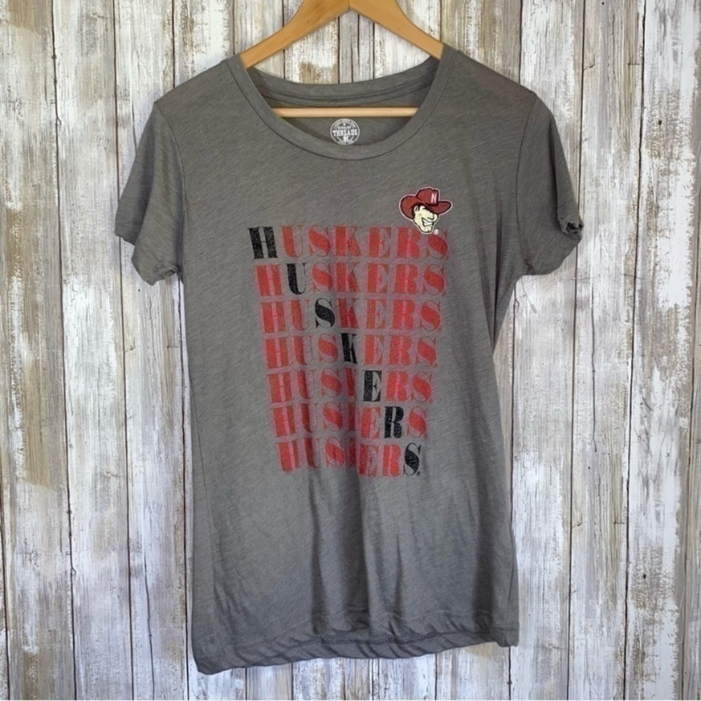 NCAA Nebraska Cornhuskers Grey Tee